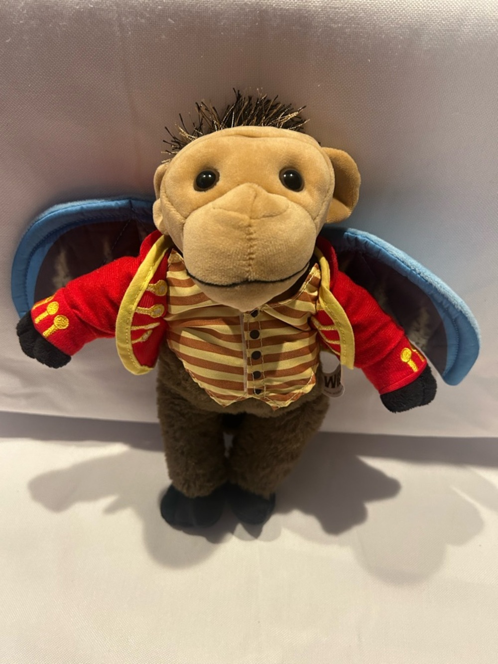 Wicked Flying Monkey Plush Wizard of Oz Winged Monkey w/ Removable Jacket 11”